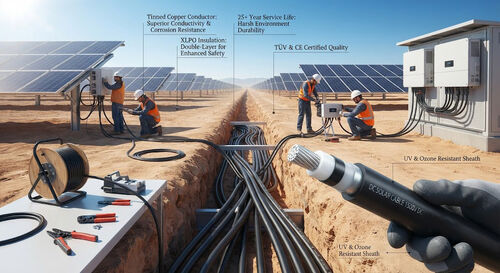 Latest company news about Cable solar de CC: cableado fotovoltaico de alto rendimiento certificado por TUV para proyectos solares globales