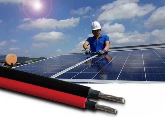 6mm² Solar DC Cable - Black and Red photovoltaic wire on spool