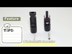 El cobre plateó los conectores herméticos del panel solar IP67 para montar el sistema